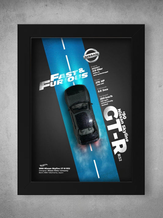 Fast and Furious Edition - Nissan Skyline R32 - Wall Art (Design #1)